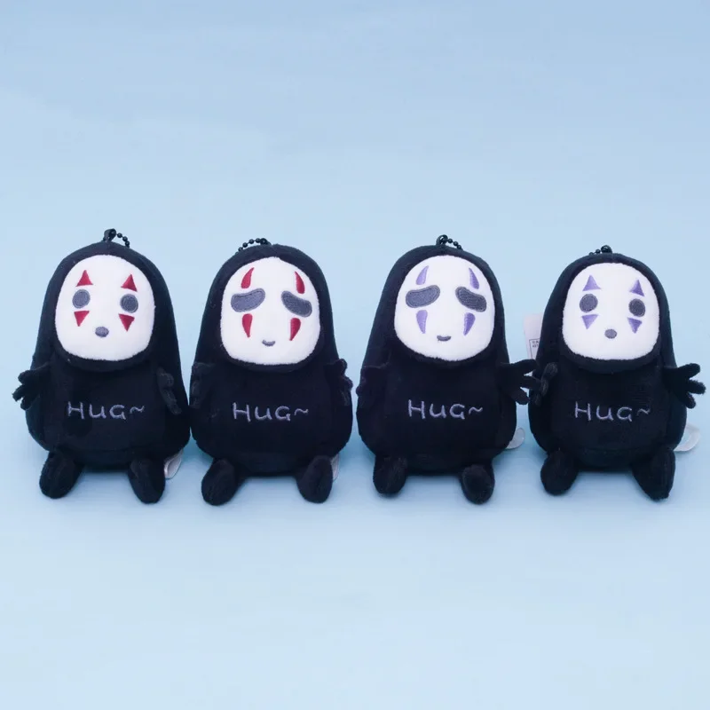 

10cm Cartoon Anime No Face Spirited Away Plush Pendants Stuffed Animal Spirited Away Faceless Man No Face Key Chain Kids Gifts