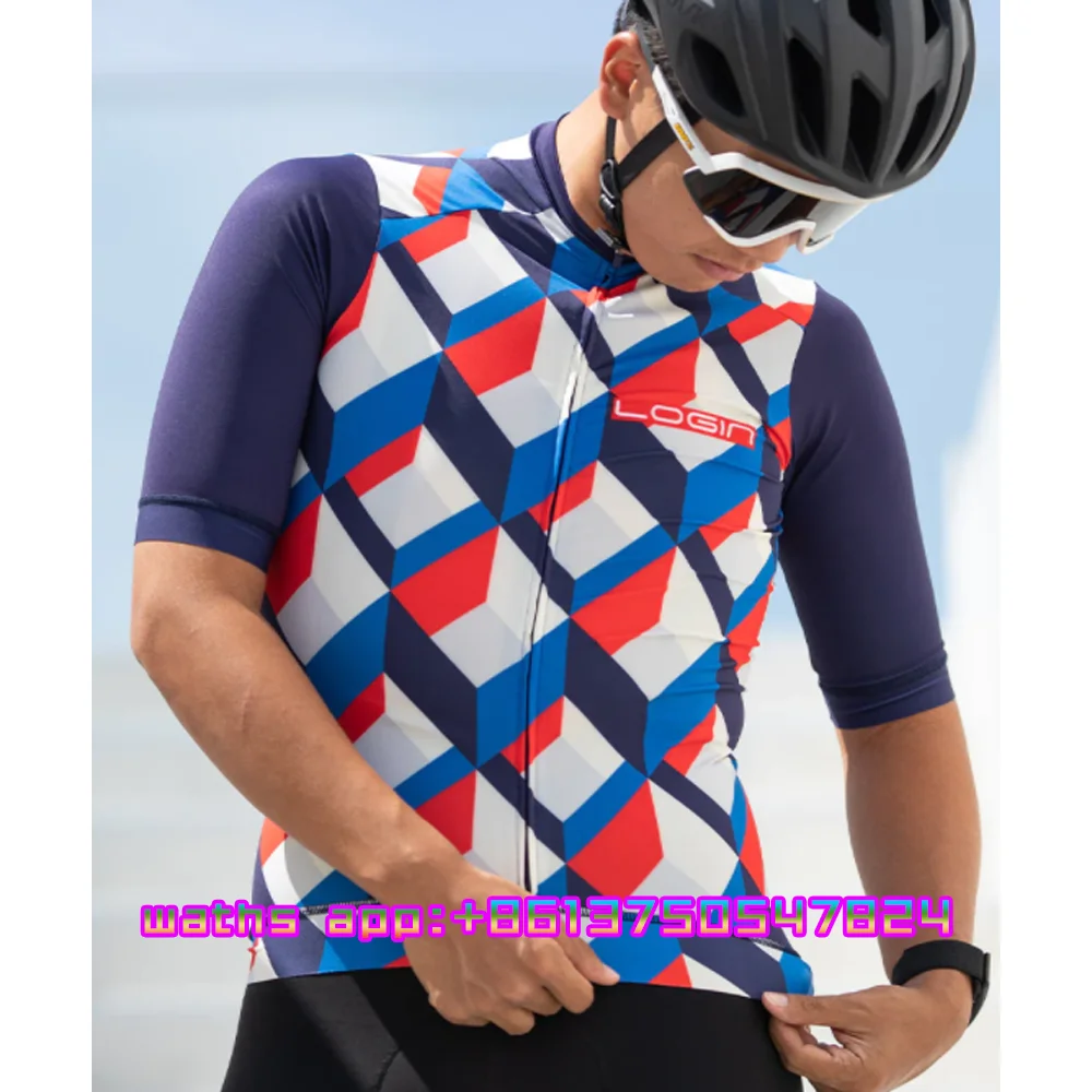 

LOGIN 2023 men's bicycle team racing racing cycling jersey MTB uci bike shirt short -sleeved outdoor cycling tops