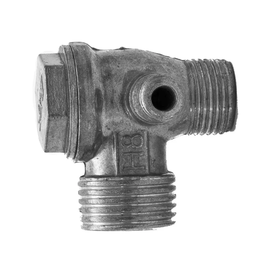 Check Valve Replacement 3 Male Thread Connectors Aluminum Alloy Male Thread Diameter 20/16/10mm 1 Pcs