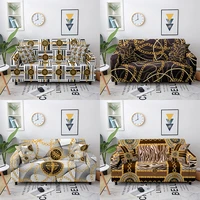 golden chains print luxury sofa covers for living room stretch slipcovers sectional couch cover l shape corner sofa cover