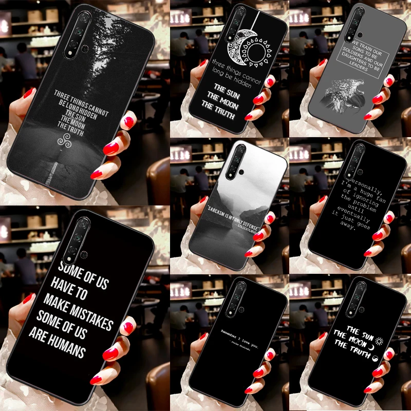 Чехол Teen Wolf Quotes для Huawei Nova 12s 12i 9 10 SE 11i 8i Y91 Y90 Y60 Y70 Y72 Y61 P20 P40 P30 Lite P60 Pro