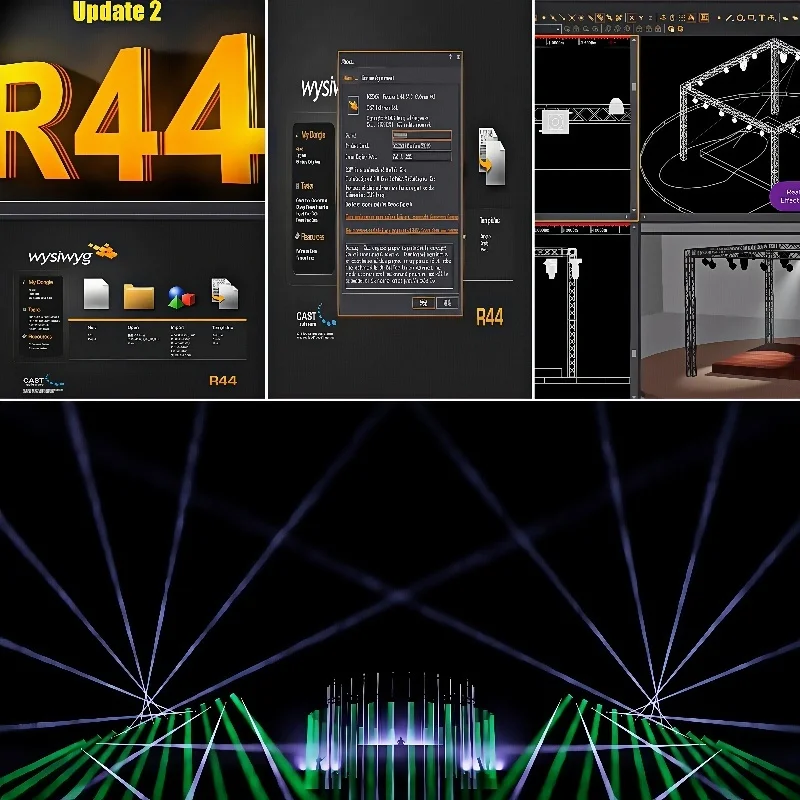 Фото Ключ дизайна освещения Wysiwyg R44 — интерфейс 3D-визуализатора USB DMX512 для управления сценами, мероприятий и концертов №1