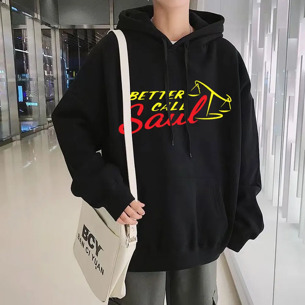 

Толстовка с логотипом «Better Call Saul» из сериала «во все тяжкие», мужская одежда с принтом логотипа, толстовка большого размера, флисовая улична...