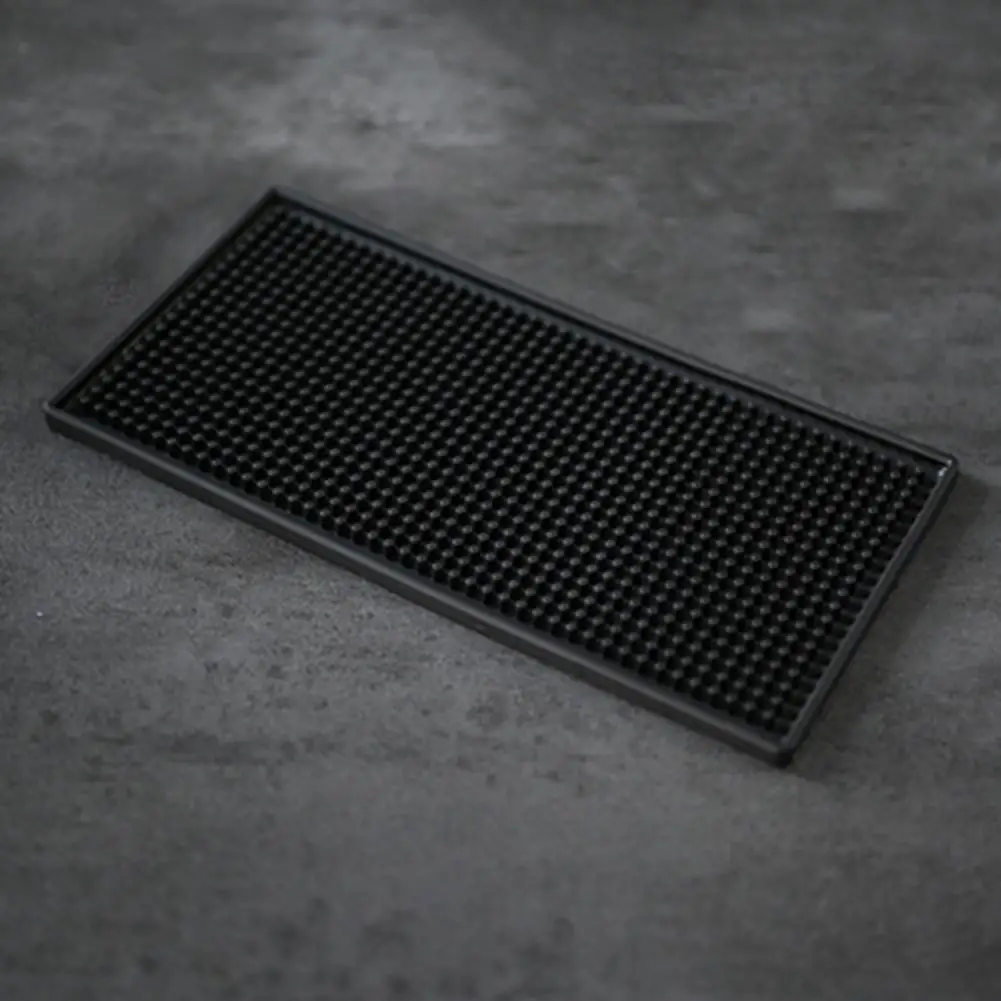 

Bar Mat Easy to Clean Quick Drainage Rubber Elastic More Thicker Bar Table Mat for Holding Glass