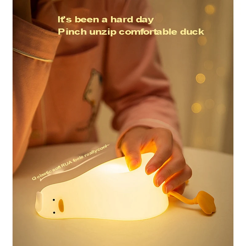 Promotion! Cute Night Light For Kids Room Duck LED Nightlight Nursery Lamp Toddler Baby Girls Boys Children Gift Bedroom |