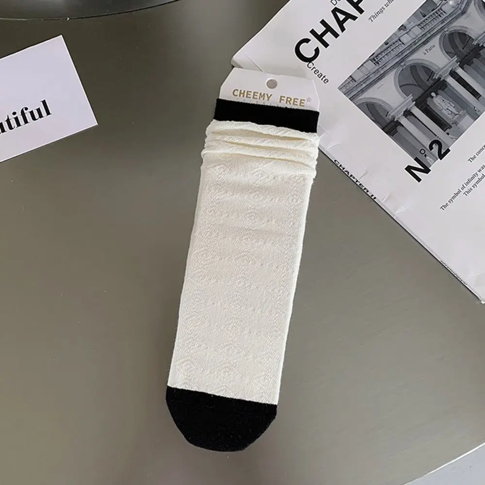 

Soft Casual Harajuku Contrast Color Autumn Striped Cotton Socks Korean Style Women Short Socks Hosiery