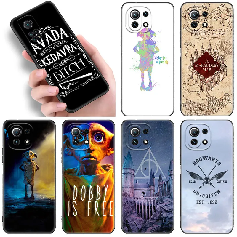 magic dobby eif phone case for xiaomi mi 12 12x 11i 11t pro poco x3 nfc gt f3 m3 m4 10t pro a3 11 lite ne 5g black cover case free global shipping