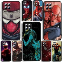 good looking spiderman phone case for oppo realme c2 c3 c11 c20 c21 c21y q3s q5i x2 x3 gt neo2 gt2 gt neo3 pro black silicone