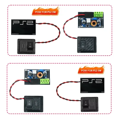Сменный блок питания TicKnot типа C для платы питания PS2 для консоли PS2 Fat 3XXXX/5XXX, плата питания