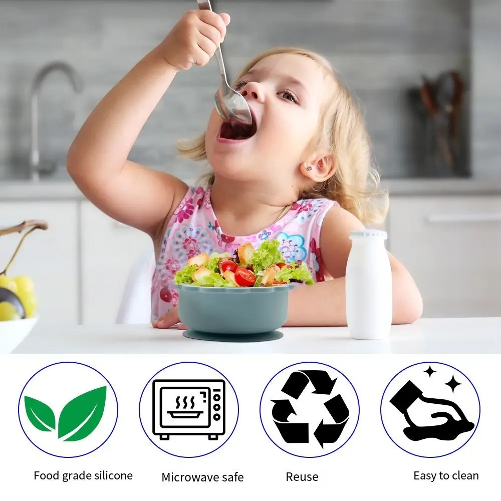 Мультяшная плотная миска для кормления ребенка детская посуда