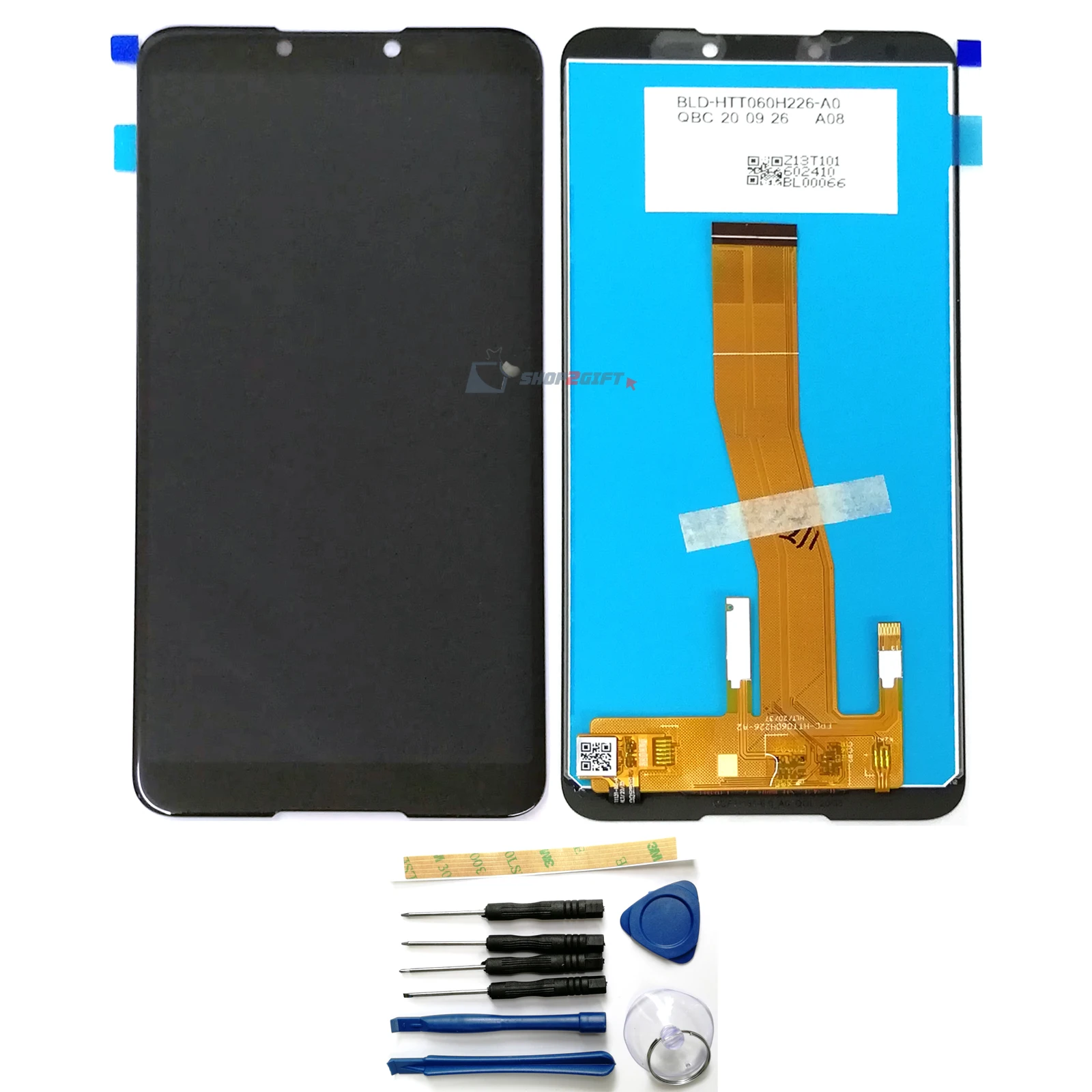 

For wiko Y70/Jerry4 Jerry 4 LCD Display Touch Screen Digitizer With Tools