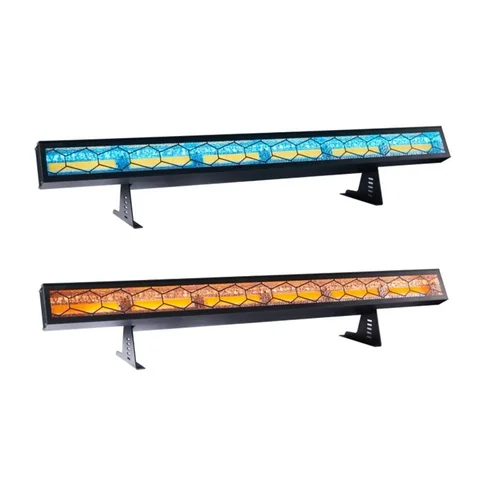 GZYLIGHTING 6x60 Вт Янтарный и 120 RGB светодиодный пиксельный стержень DMX512