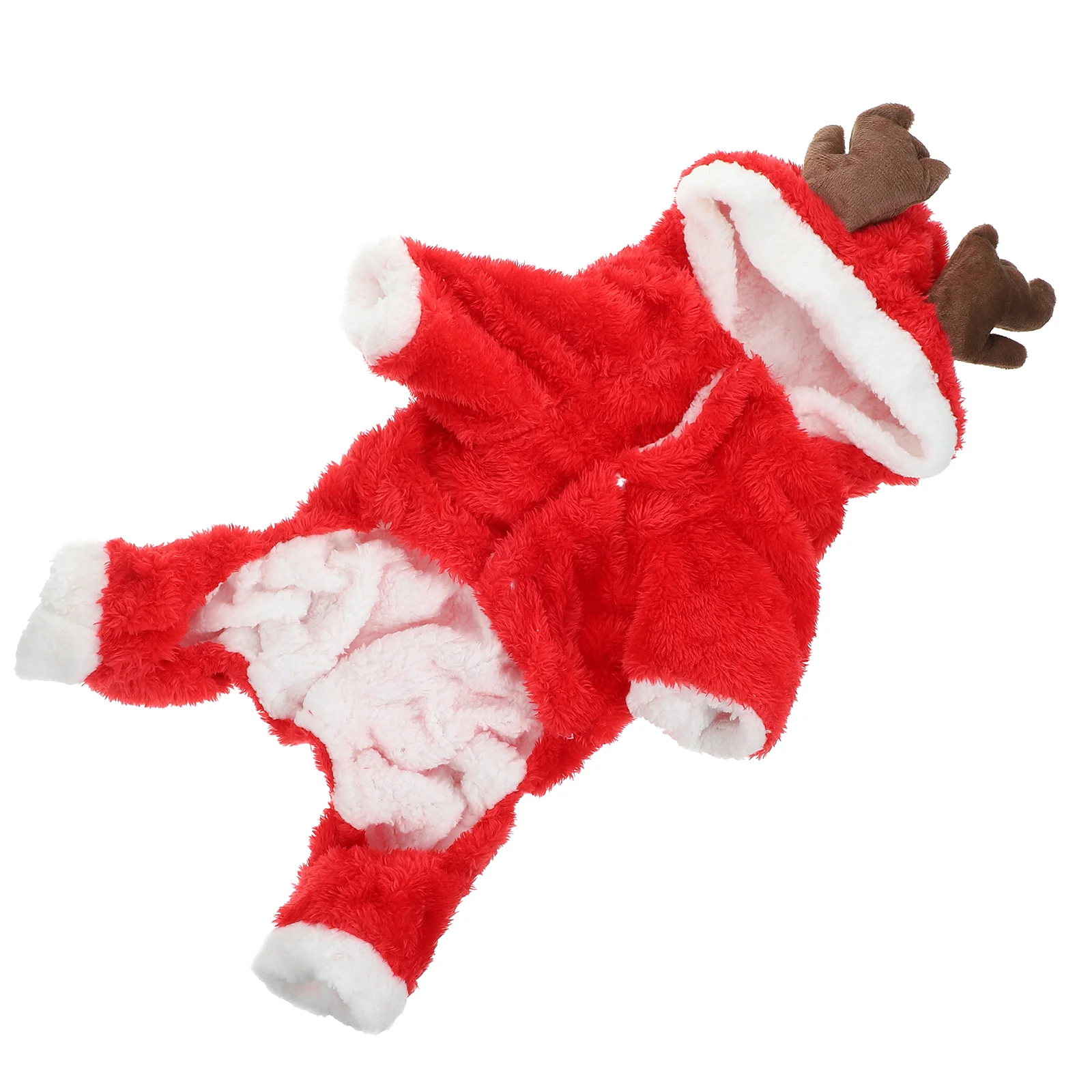 

Dog Christmas Costumes Pet Cold Weather Sweater Coat Puppy Santa Claus Reindeer Outfit Apparel Winter Hoodie Clothes Jumpsuit
