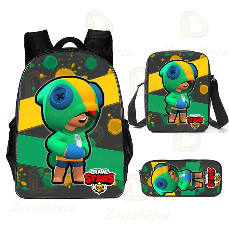 

Child Pencil Boys Girls Shooter Sprout and Star,Children Cute Crow Shoot Game 3D Backpack Bags Harajuku Shoulder Kids Leon
