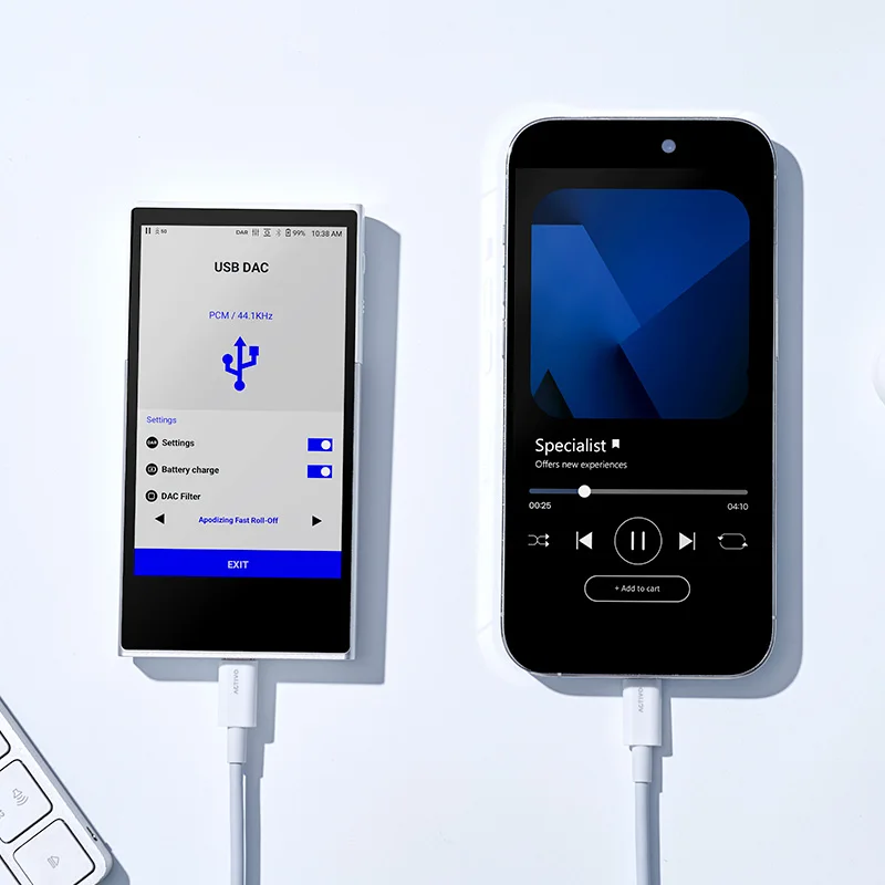 Фото Оригинальный цифровой аудиоплеер высокого разрешения Astell&Kern ACTIVO P1 ESS ES9219Q SABRE с двойным ЦАП и низким энергопотреблением, технология Plug and Play №5