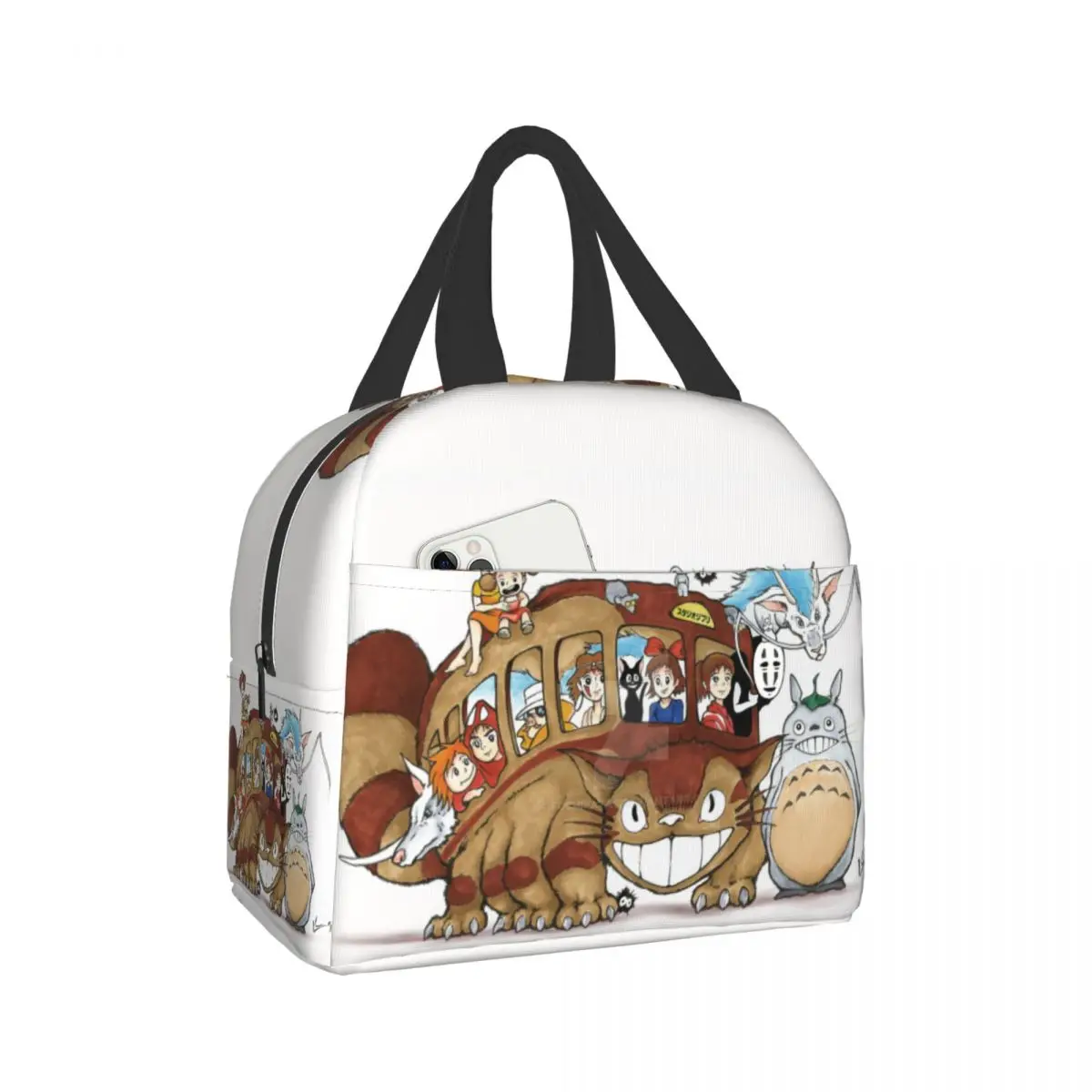 

My Neighbor Totoro Lunch Bag Waterproof Food Picnic Lunch Box Bag Insulated Women Cooler Bags Fresh Bento Food Pouch