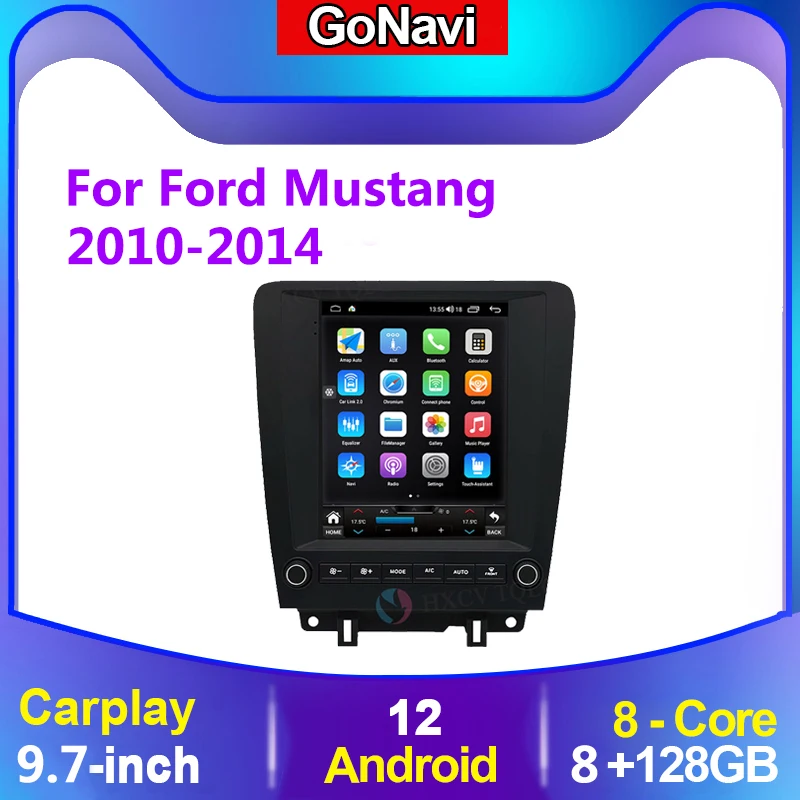 

Автомобильный GPS-навигатор Android Tesla Style вертикальный экран для ford mustang 2010-2014 Автомобильный радиоплеер с RDS Wifi 4G Carplay
