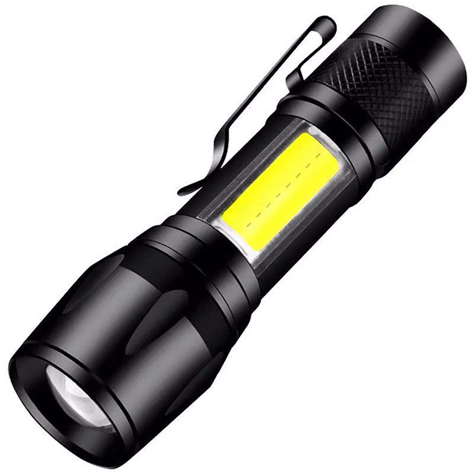 

Telescopic Tactical LED Flashlight USB Magnetic Flashlights with COB Flash Light for Indoor & Outdoor Camping