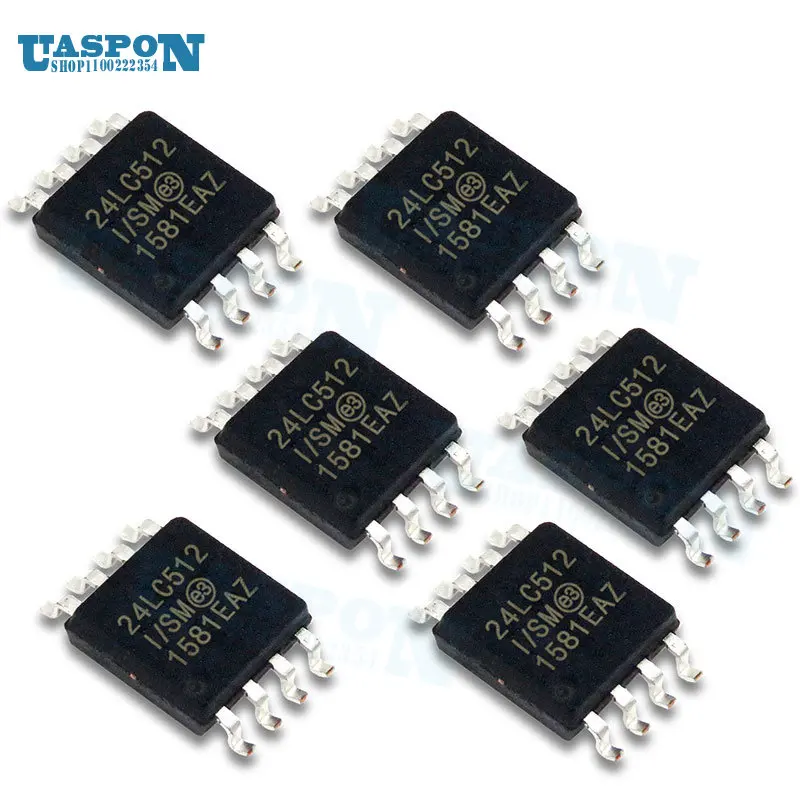 5 шт. 24LC512-I/SM SOP-8 24LC512 24LC32A-I/SM 24LC32-I/SM 24LC32 24LC64-I/SM 24LC64 24LC128-I/SM 24LC128 24LC256-I/SM 24LC256