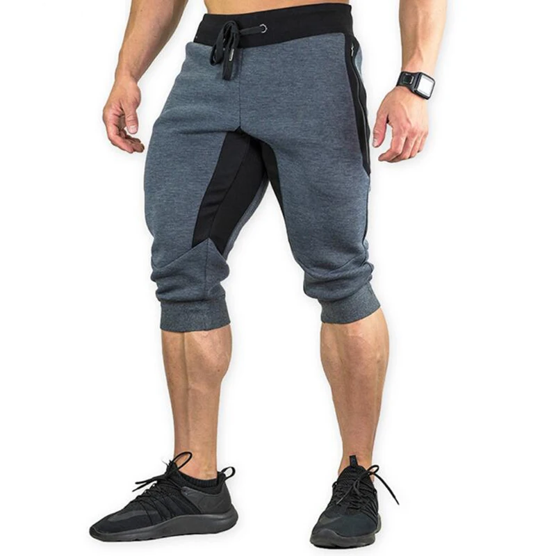 

Autumn Gyms Calf Length Pants Men Joggers Casual Sweatpants Trousers Sporting Clothing high quality Bodybuilding Pants