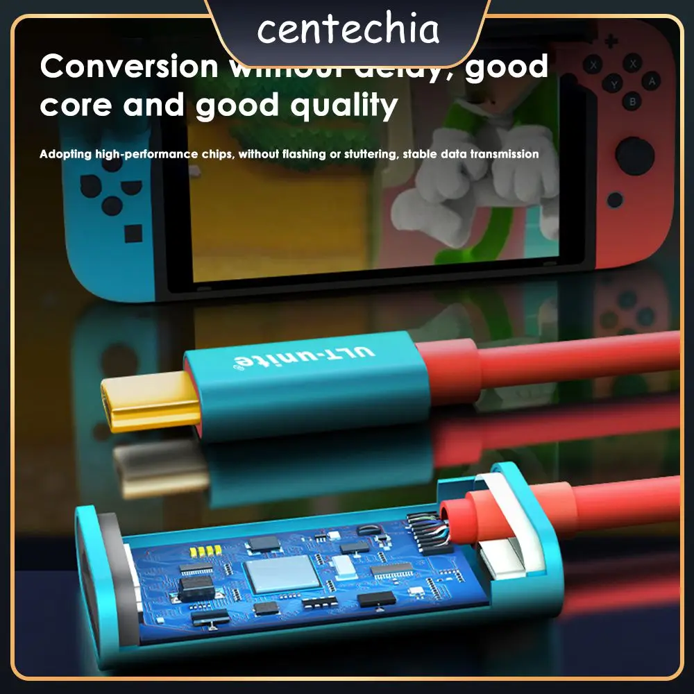 

4k Audio Cable With Charging Port Audio Synchronization High-definition Video Cable Support 3d Stereo Imaging Digital Cables 2m