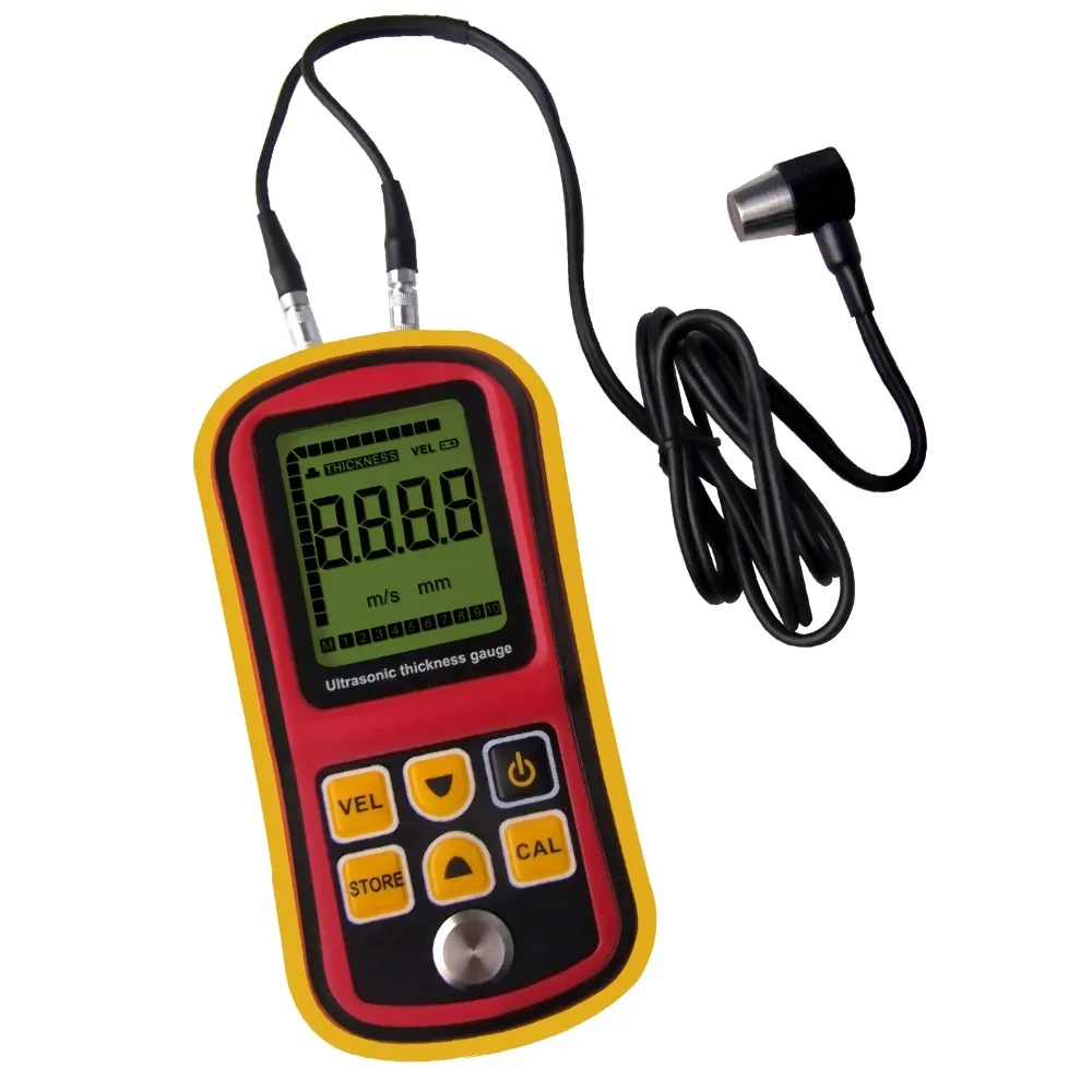 

Portable Ultrasonic Thickness Meter Tester Gauge Metal and Non-Metal 1000~9999m/s Measurement