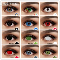 EYESHARE 2pcs Halloween Cosplay Colored Contact Lenses For Eyes Anime Lenses Color Contact Lenses For Eye Color Lens White Black