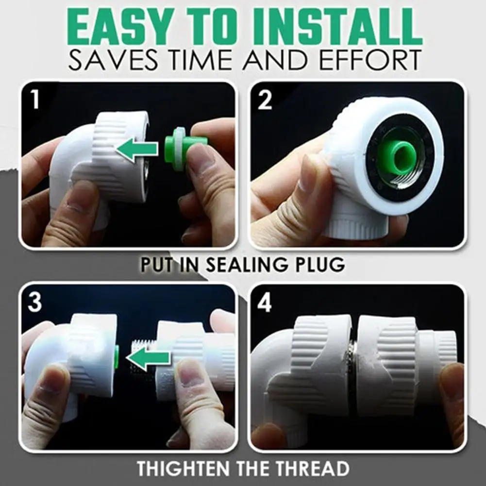 Смеситель PPR трубные заглушки 1/2 дюйма BSP Установка резьбы фитинг свободная