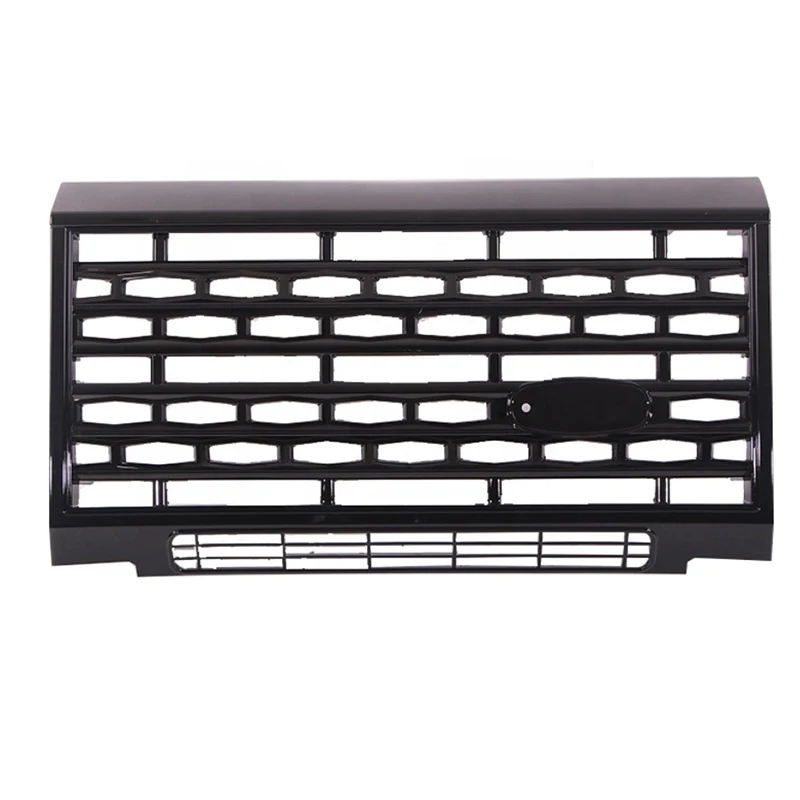 

Front bumper grill fit for land rover defender 2004-2017 ruck part auto parts exterior accessories abs plastic black grill