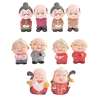 2 шт.компл. старый бабушка Сказочный Садовый Гном Террариум с мхом Домашний Настольный Декор ремесла бонсай миниатюры для кукольного домика