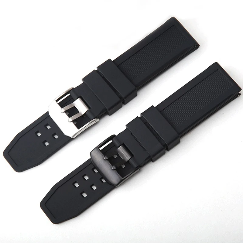 

20mm 23mm Rubber Watchband For Seiko No.5 SRP601J1 PROSPEX Series SRP777J1 Men's Women's Waterproof Silicone Watch Band Strap
