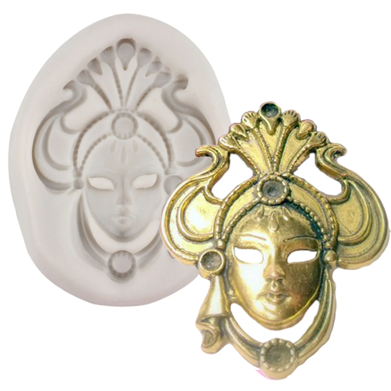 Маска девушка 3D силиконовые формы на день рождения DIY вечерние помадные