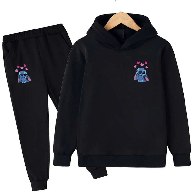

Spring Autumn Children Stitch Clothing Suit Baby Boys Girls Clothes Kids Sport Hoodies Pants 2Pcs Sets Fahion Toddler Tracksuits