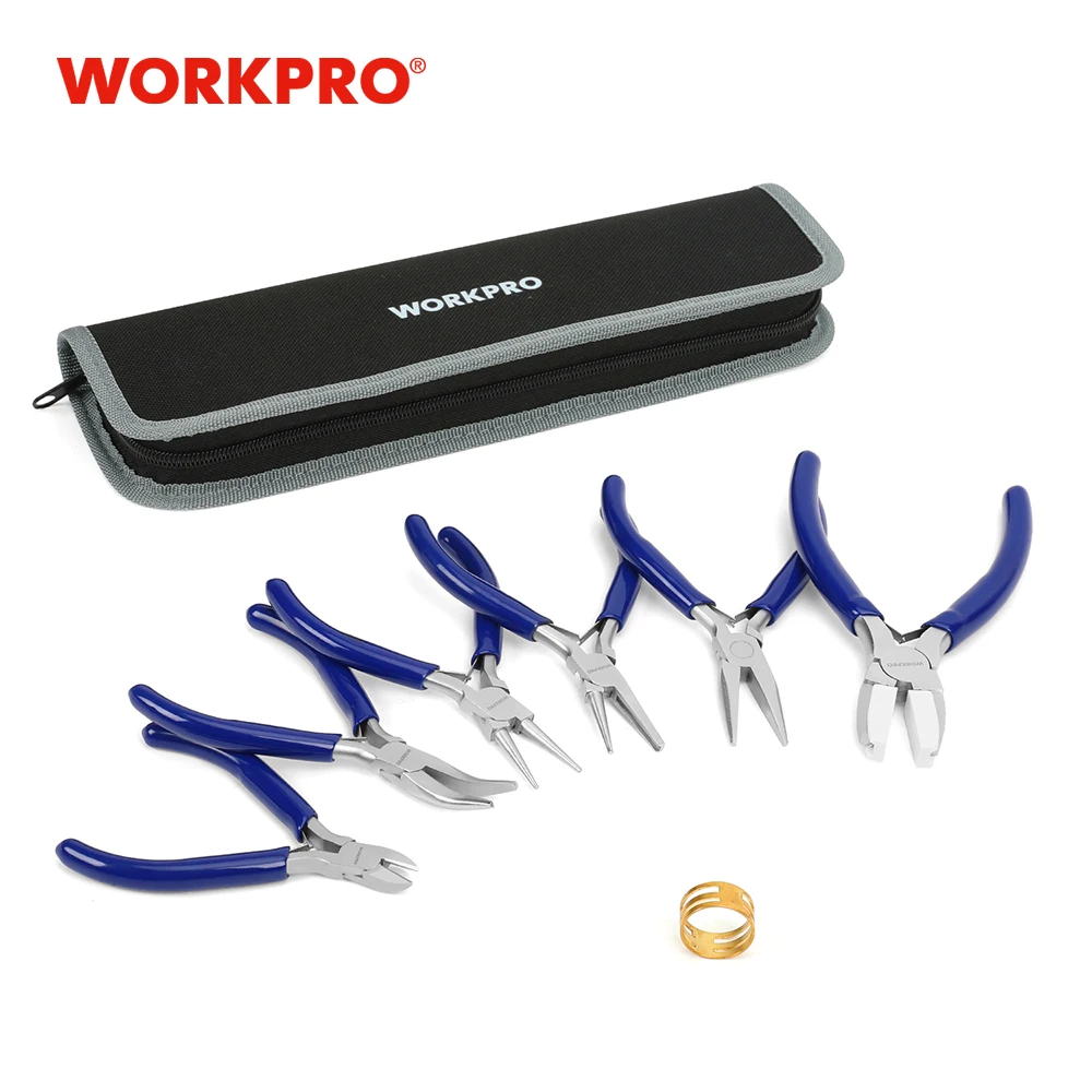 

WORKPRO 7PC Mini Pliers Jewelry Plier Set Diagonal Pliers for Jewelry