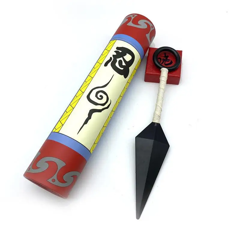 Игрушечный ниндзя в коробке 26 см Kunai Vortex-Naruto Sasuke Kazema Shuriken вращающийся