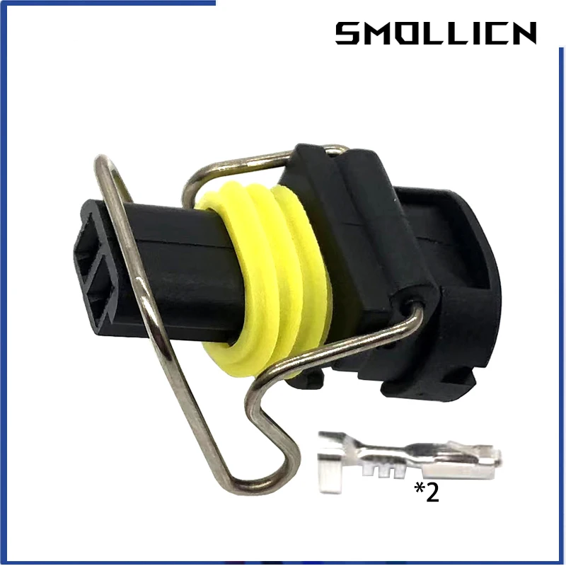 

1 Set 2 Pin CAT Excavator Electrical nozzle E320 323 325 329 330 336D Injector C7C9 Injector Waterproof Plug/cat Excavator Parts