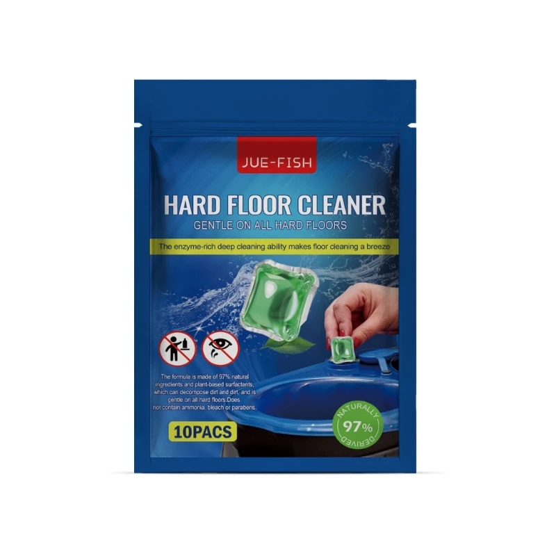 

Jue-Fish 10Pieces Floor Cleaning Effervescent Beads Multi-Purpose Floor Beads Cleaner Suitable for Dirty Surface