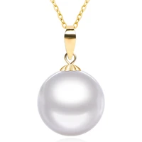 natural huge south sea genuine white round pearl pendant free shipping for women jewelry pendant