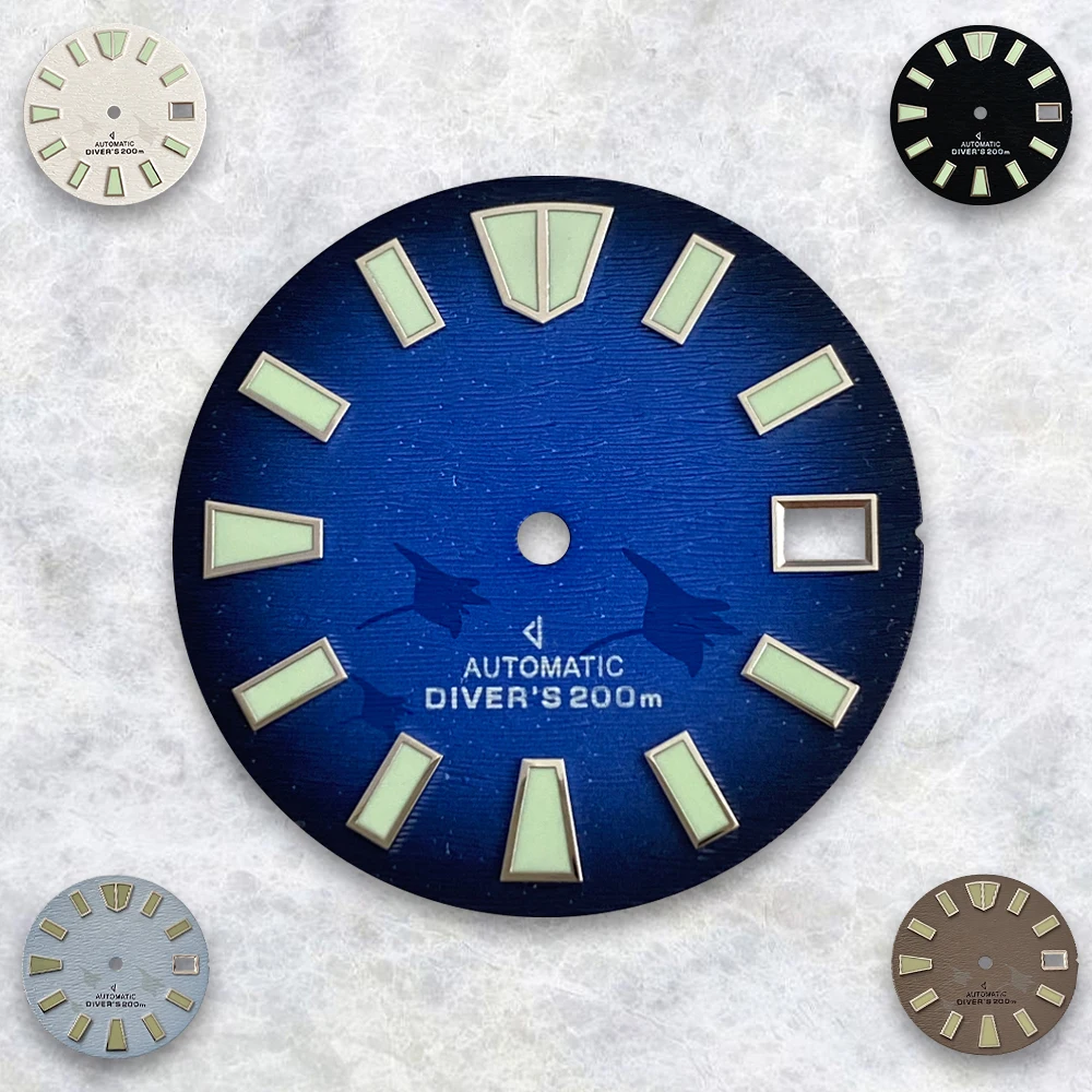 Manta Ray 28 5 мм S логотип циферблат с рисунком давления Skx007/009 подходит для NH35/NH36/4R/7S