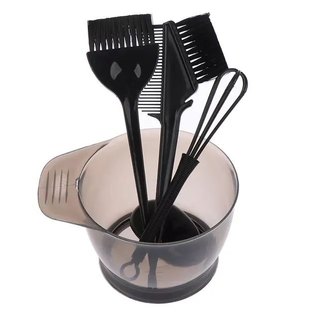 Hair Dye Color Brush Bowl Set With Ear Caps Dye Mixer Hair Tint Dying Coloring Applicator Hairdressing Styling Accessorie