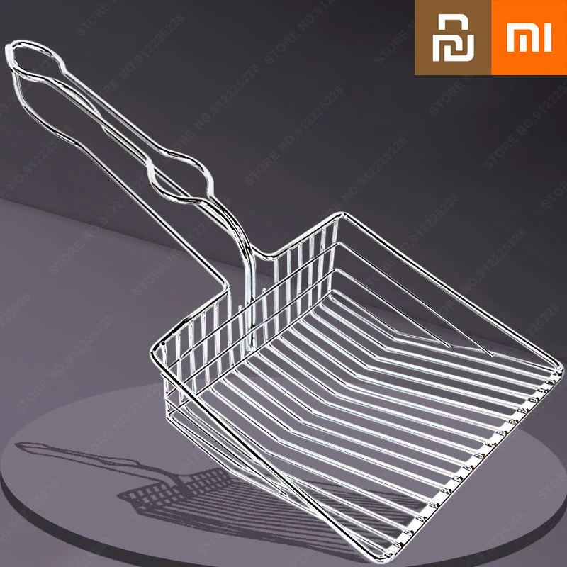 Металлическая лопатка для туалета Xiaomi домашних животных кошачьего наполнителя с