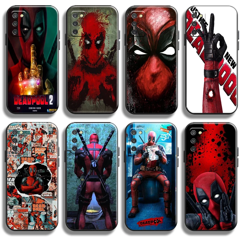 

Marvel Deadpool For Samsung Galaxy A02 A02S Phone Case Black Cases Carcasa Funda Soft Back Shockproof Coque Shell