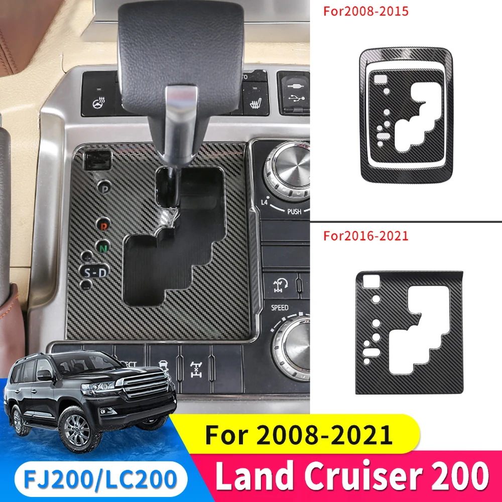 

Car Joystick Gear Panel Anti-scratch Gearbox panel For 08-21 Toyota Land Cruiser LC200 Car Shift knob frame panel Decorate cover