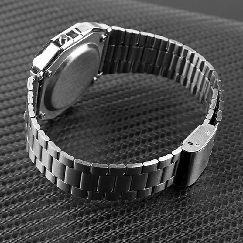 Ремешок из нержавеющей стали 18 мм для Casio F-91W F105/108 A158 A168 AE1200 AE1300 металлический