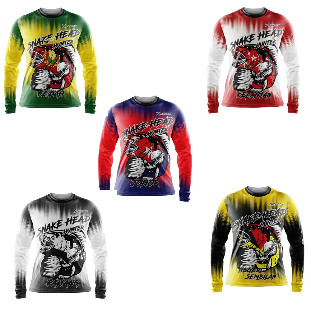 #8 AUDAX уличная Персонализированная рыболовная рубашка одежда для рыбалки