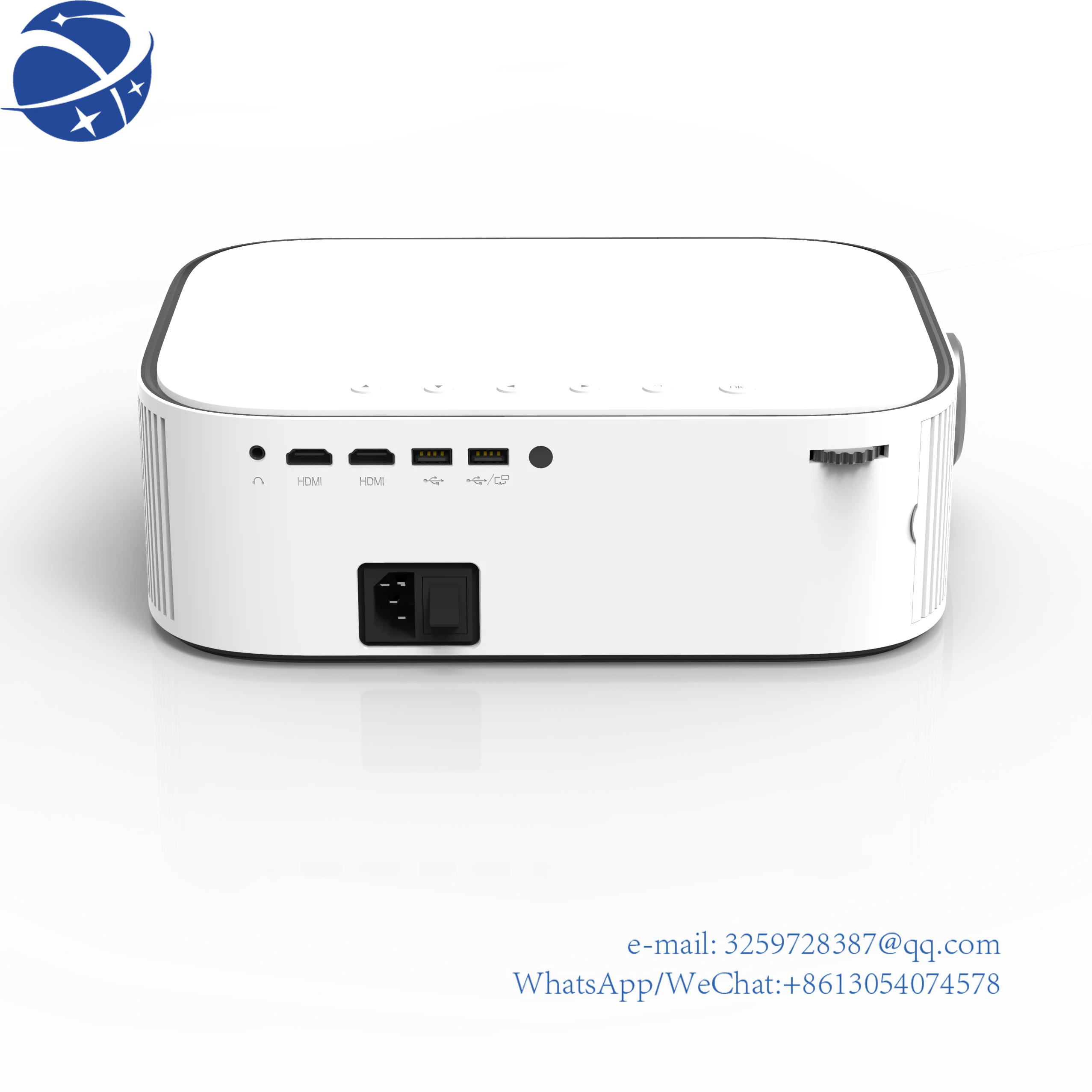 

Native 1080P Full HD LCD 520 ANSI Lumens Home Cinema Video Beamer 3D Stereo Sound Presentation Equipment Projector Mobile Phone