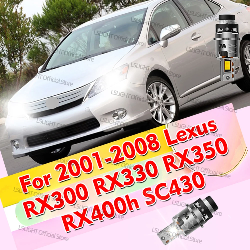 Фото 2x Сверхъяркие светодиодные фары D2S D2R 30000LM для Lexus RX300 RX330 RX350 RX400h SC430 2001-2008 годов выпуска, 2002-2005, 2004, 2003 №1