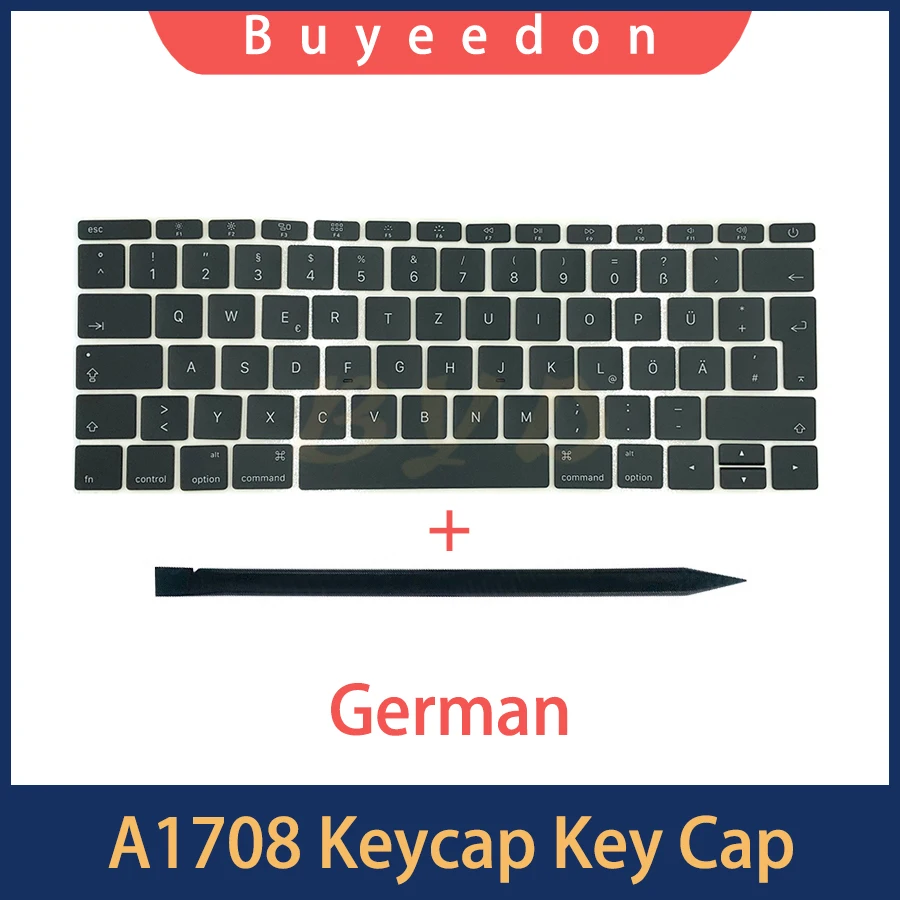 

Новые колпачки клавиш A1708 с инструментом для Macbook Pro Retina 13 дюймов, Немецкая раскладка клавиатуры A1708 2016 2017 года