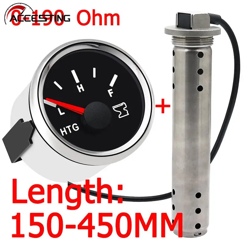 0~190 ohm Car Boat Sewage Level Gauge L-F HTG Holding Tank Sensor 150mm 200mm 400mm 450mm 9-32V Fit RV Marine |