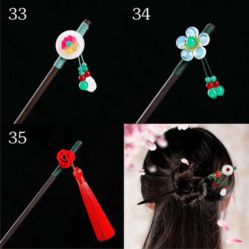 

Ancient Style knot Hairpin Retro Headdress Tassel Step Shake Scorpion Hairstick Costume Plate Hair Headdress Chinese Style New